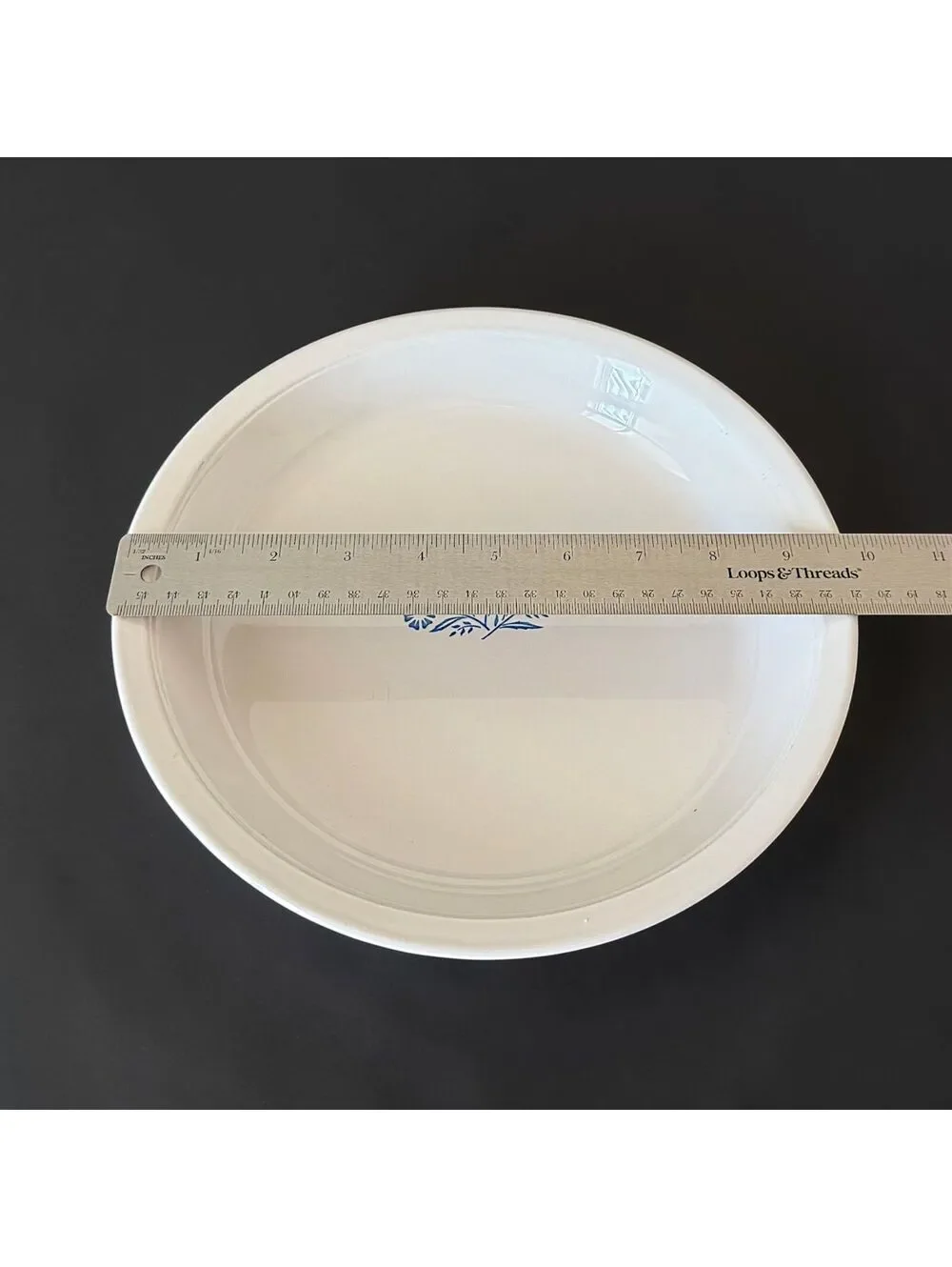 Vintage Corning Ware Blue Cornflower P-309 9 Inch Pyroceram Pie Plate USA